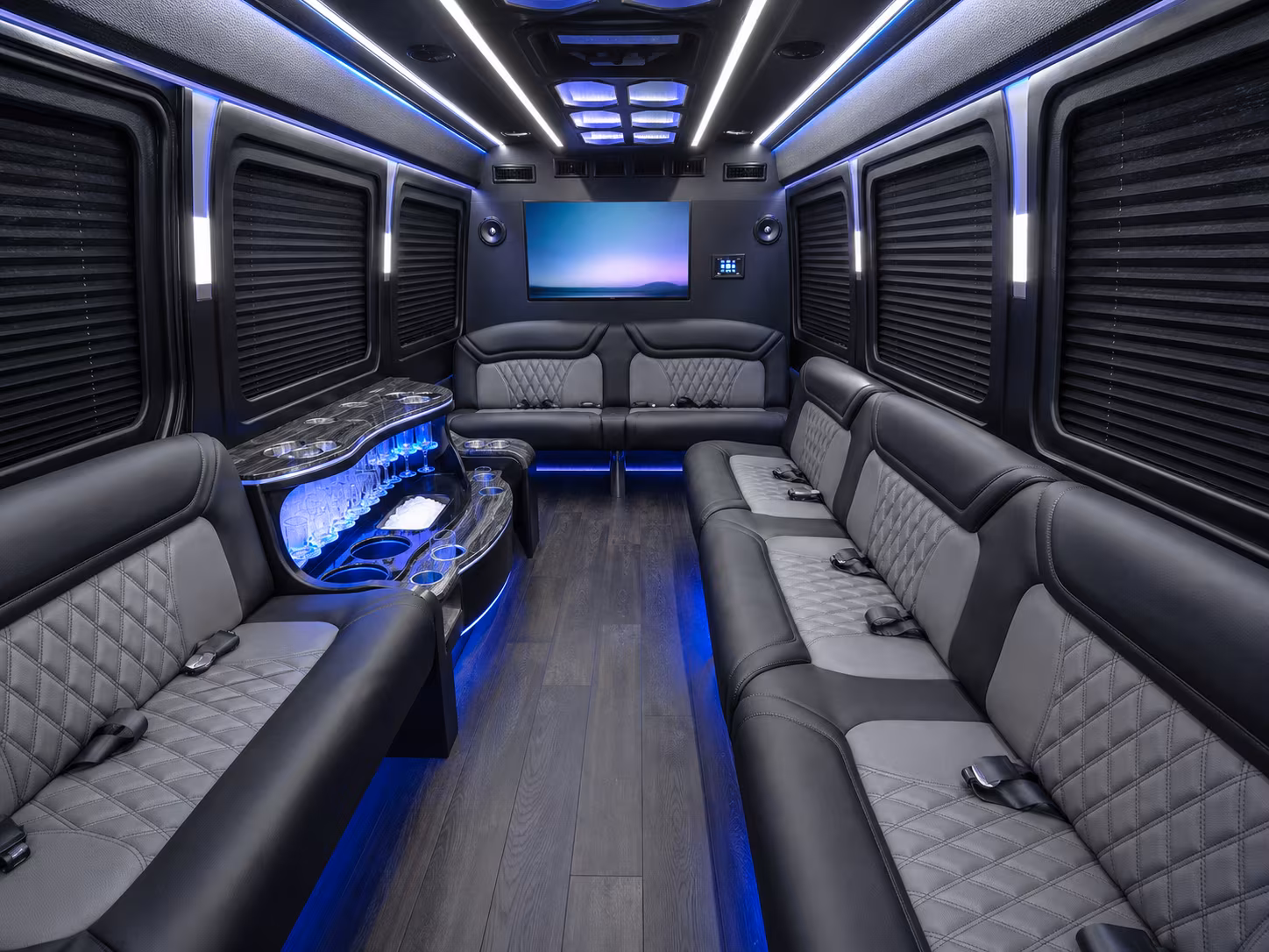 rochester sprinter limousine inside