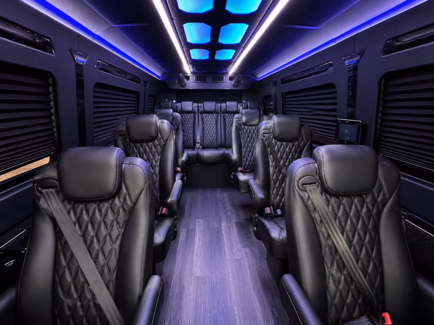 shift change and any hour employee sprinter van transportation in rochester